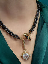 Alanna Pendant - 18ct Solid Gold - Topaz & Diamonds