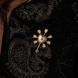 Amorino Arrowed Heart Brooch - Ruby
