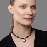 Nightfall Freshwater Pearl Necklace - 18ct Solid Gold