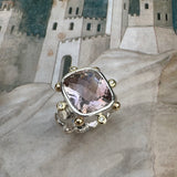Lucy II Cocktail Ring - Ametrine - 18ct Solid Gold, Silver & Diamonds