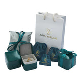 Ines Heart Ring - 18ct Solid Gold & Black Silver