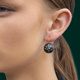 Selene Diamond Earrings - Black Silver & 18ct Solid Gold