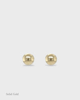 Ball Seed - Stud Earrings - 3mm - Solid Gold