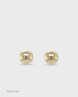 Ball Seed - Stud Earrings - 4mm - Solid Gold