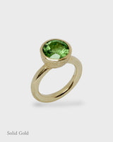 Behrianna Cocktail Ring - 10mm Peridot - Solid Gold