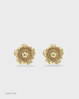 Delphine Stud Earrings - Solid Gold