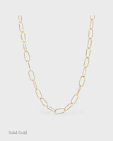 Large Oval Florentine Handmade Chain - 18ct Solid Gold