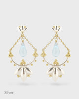 Helena Earrings - Blue Topaz