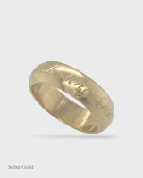 Keepsake Ring - 6mm Wide - Solid Gold