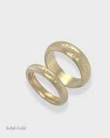 Keepsake Ring - 3.5 mm Wide - Solid Gold