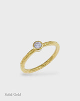 Laria Tiny Diamond Ring - Solid Gold