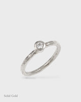 Laria Tiny Diamond Ring - 18ct White Gold
