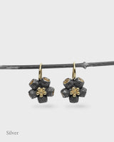Mini Ophelia Drop Earrings - Citrine - Black & Gold