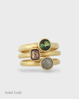 Pretty Ring Stack Trio - Solid Gold