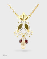 Royal Guardians Necklace - Citrine & Rhodolite Garnet