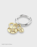 Selene Diamond - Ring Charm - 18ct Solid Gold & Silver