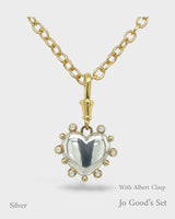 Valentina - Florentine Heart Locket - Silver