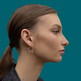 Stella Star Hoops - Silver & Gold