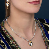 Valentina - Florentine Heart Locket - Silver