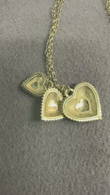 Heart Cluster Pendant - Solid Gold