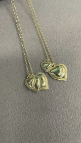 Heart Cluster Pendant - Solid Gold