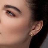 Casia Stud Earrings - Solid Gold