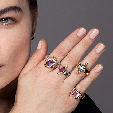 Maya Ring - Amethyst - Silver – Ana Verdun London