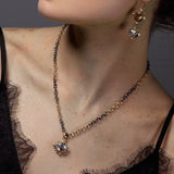 Florentine Handmade Chain - 18ct Solid Gold & Black Silver