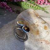Behrianna Cocktail Ring - 10mm Smoky Quartz - Silver