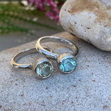 Behrianna Cocktail Ring - 7.5 mm - Green Amethyst - Silver