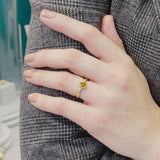 Emilia Ring - Honey Diamond - Solid Gold