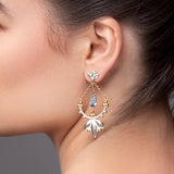 Helena Earrings - Blue Topaz