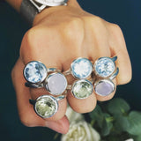 Behrianna Cocktail Ring - 10mm Amethyst - Silver