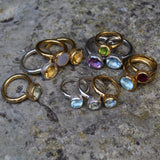 Behrianna Cocktail Ring - 7.5 mm - Smoky Quartz - Silver