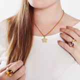 Adara Cocktail Ring - Citrine - Solid Gold