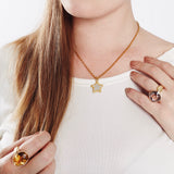 Adara Cocktail Ring - Citrine - Solid Gold