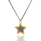 Hespe Star Pendant - Black & Gold