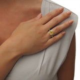 Behrianna Cocktail Ring - 10mm Citrine - Silver