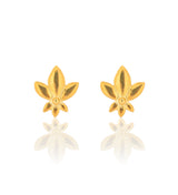 Lotus De Lys Stud Earrings - Gold