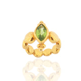 Maya Ring - Peridot - Gold