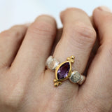 Maya Ring - Amethyst - Silver