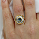 Oriel Ring - Blue Topaz