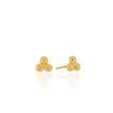 Trinity Stud Earrings - Gold