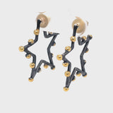 Stella Star Hoops - Black & Gold