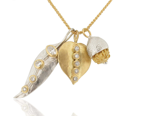 Turning treasured diamonds into a unique 25th Anniversary necklace!
