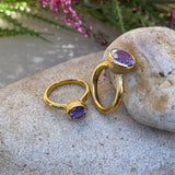 Behrianna Cocktail Ring - 7.5 mm - Amethyst -  9ct, 14ct & 18ct Gold