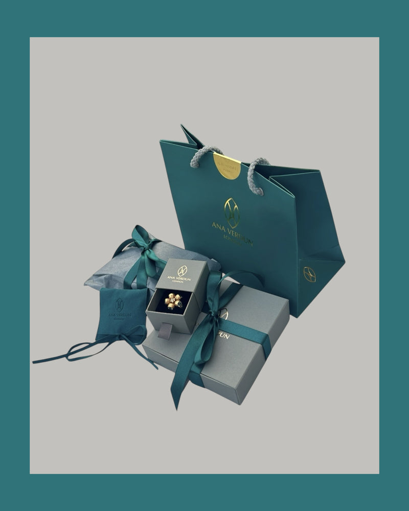 Rimini Charm - Emerald - Solid Gold