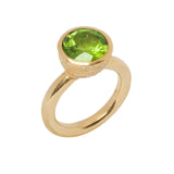 Behrianna Cocktail Ring - 10mm Peridot - Solid Gold