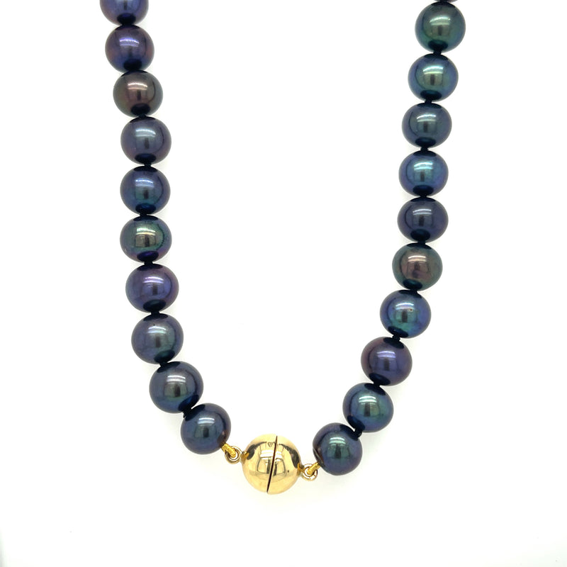 Nightfall Freshwater Pearl Necklace - 18ct Gold