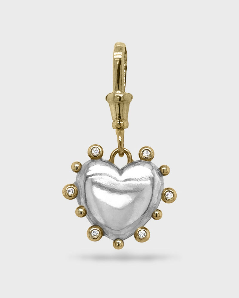 Valentina - Florentine Heart Locket - Silver